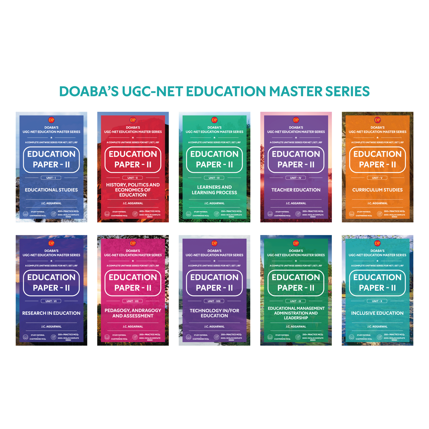 Doaba’s UGC-NET Education Master Series – UGC/NTA (NET | SET | JRF) Education Paper - II (Unit I to X) – Pack of 10 Books