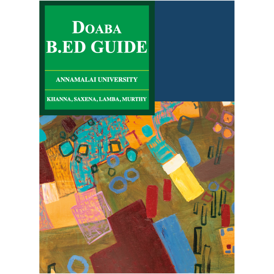 Book cover of 'Doaba B.ED Guide' by Annamalai University with colorful abstract design
