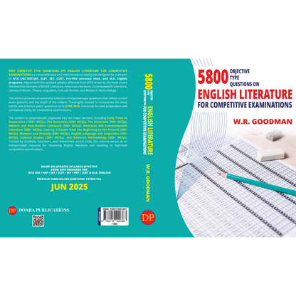 5800 Objective Type Questions on English Literature for Competitive Examinations