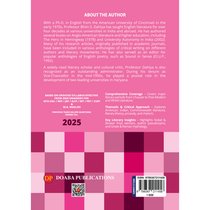 Objective Type Questions on Literature in English (10th Revised & Updated Edition, 2026)