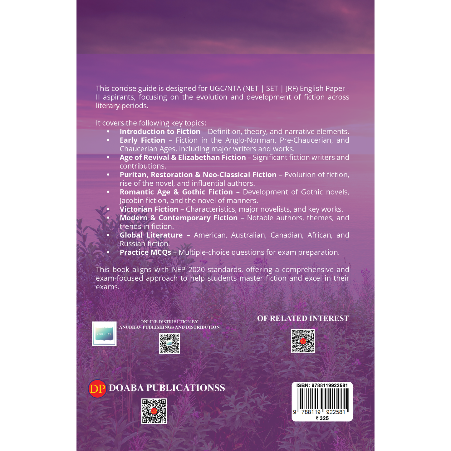 Doaba’s NTA UGC NET | SET | JRF English Paper II - Fiction and Short Stories