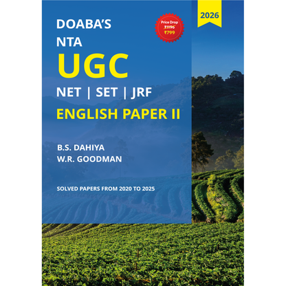 Doaba’s NTA UGC NET | SET | JRF English Paper II – Solved Papers from 2020 to 2025 (2026 Edition)