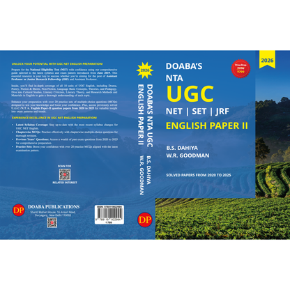 Doaba’s NTA UGC NET | SET | JRF English Paper II – Solved Papers from 2020 to 2025 (2026 Edition)