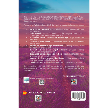 Doaba’s NTA UGC NET | SET | JRF English Paper II - Non Fiction