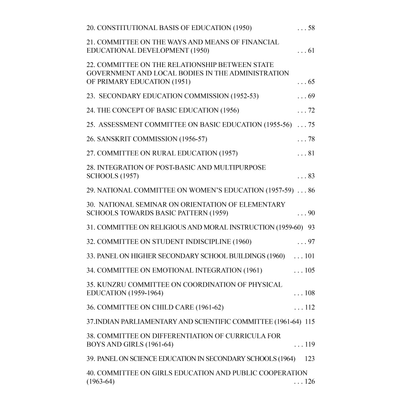 Landmarks in Indian Education: Committees, Reports, and Policies