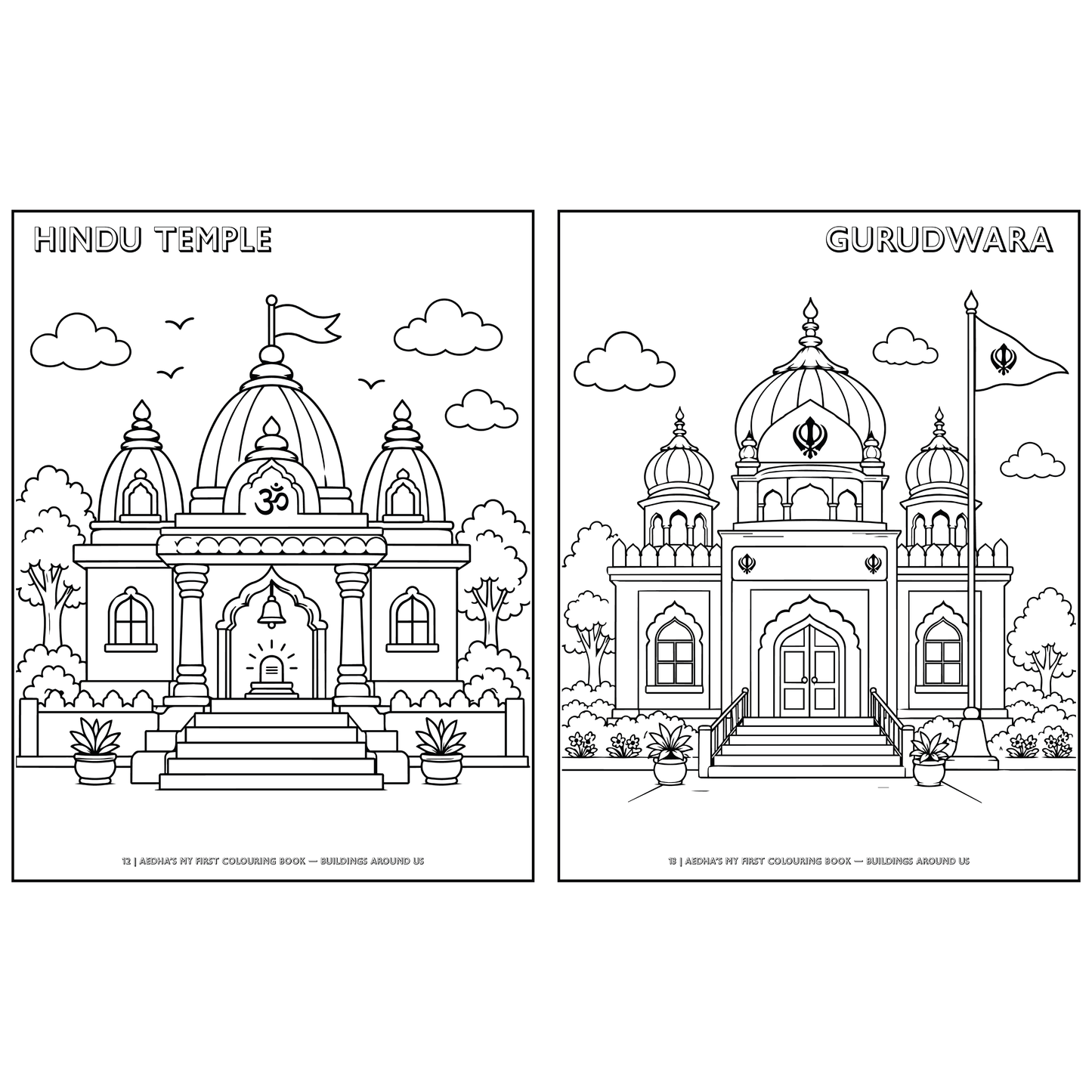 My First Colouring Book – Buildings