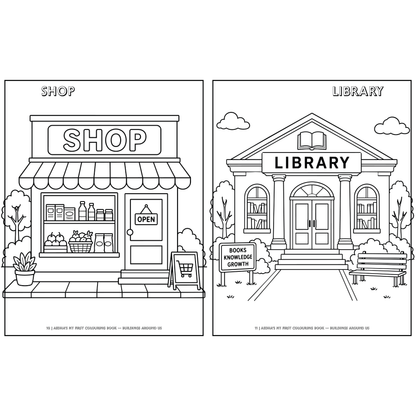 My First Colouring Book – Buildings