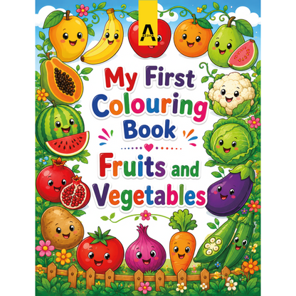 My First Colouring Book – Fruits and Vegetables