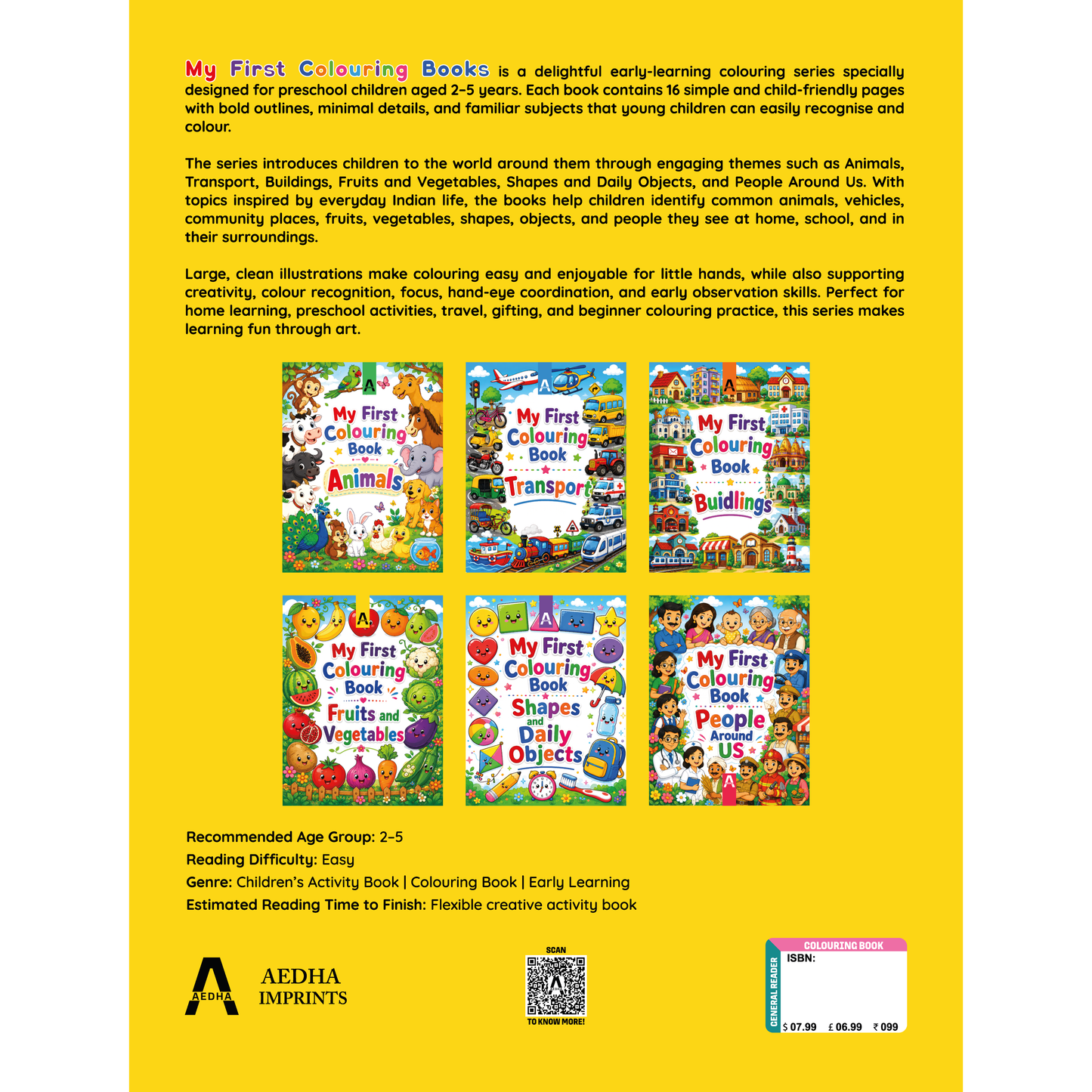 My First Colouring Book – Fruits and Vegetables