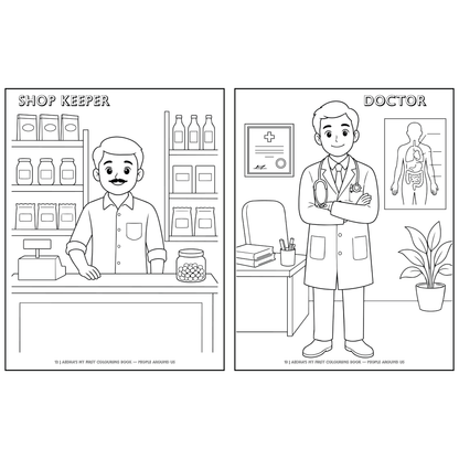 My First Colouring Book – People Around Us