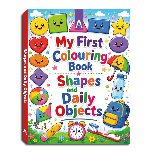 My First Colouring Book – Shapes and Daily Objects