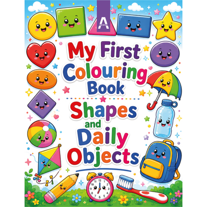 My First Colouring Book – Shapes and Daily Objects