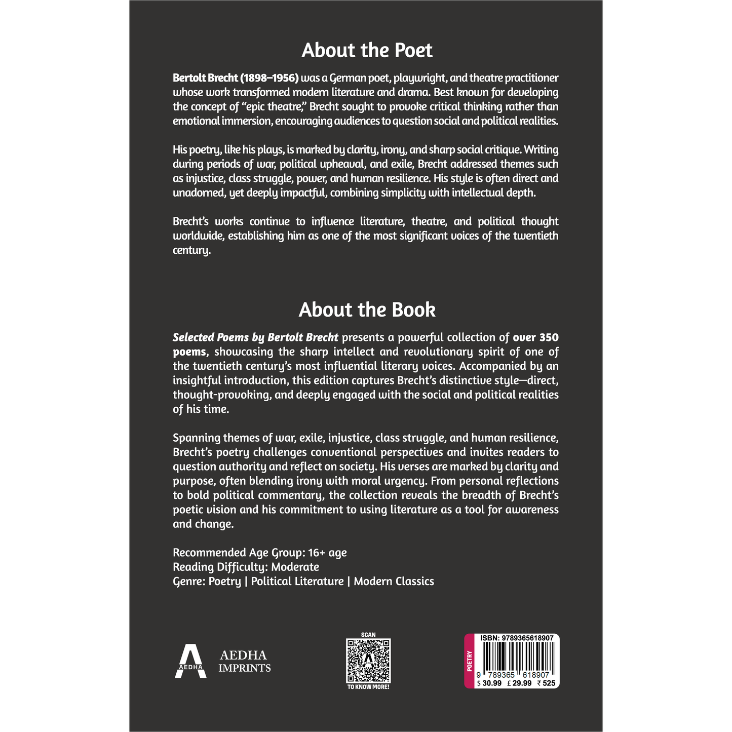 Selected Poems by Bertolt Brecht