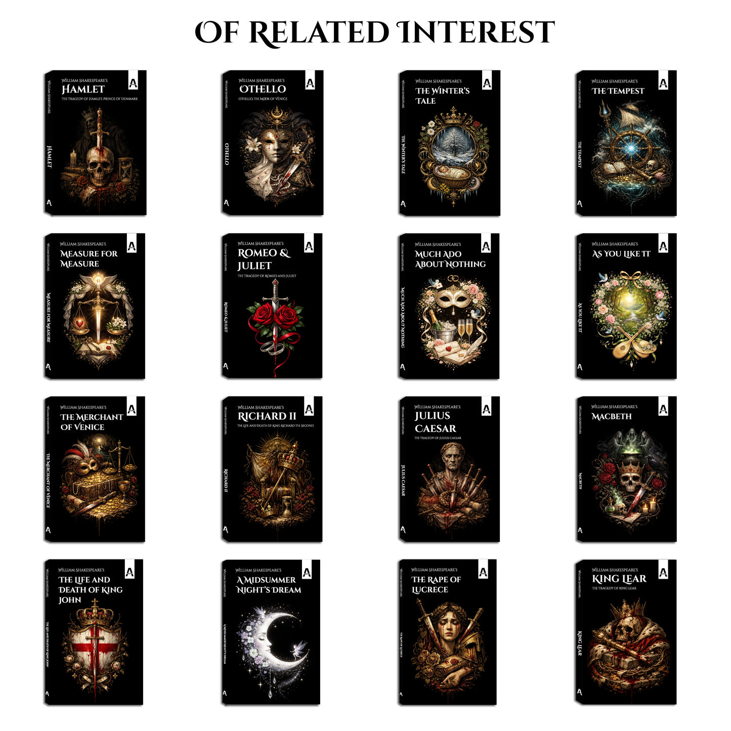 The Complete Shakespeare Masterpiece Collection (16 Titles Set)